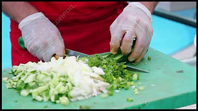 Professional Chefs Preparing Food in a Commercial Kitchen
