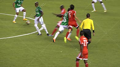 Soccer Player Gets Yellow Card