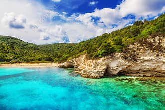 Voutoumi beach, Antipaxos, Greece