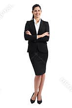 Full body of a business woman standing
