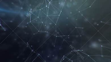 Space connection futuristic interface