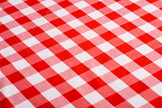 Red Gingham Background