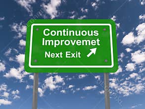 Continuous improvement, next exit