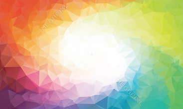 Colorful rainbow polygon background or vector