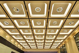 Modern ornate ceiling