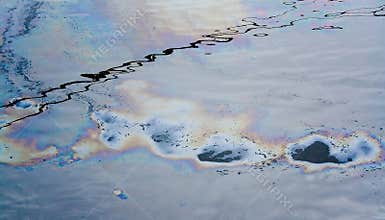Pollution Oil spot water
