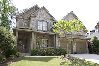 Nice Brick House on White