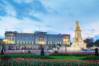Buckingham palace in London, Great Britain