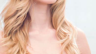 Close up of meditating woman doing yoga