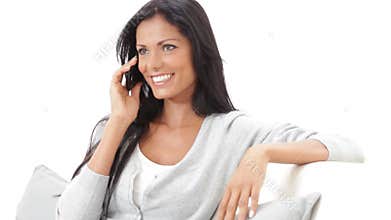 Happy conversation at phone