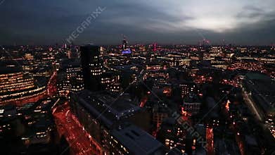 Nightfall over London