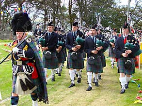 Highland Games: Pipe band