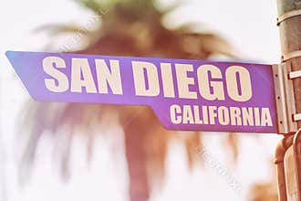 San Diego California Street Sign