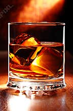 Scotch whisky on a table