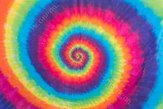 Colorful Tie Dye Spiral Pattern Design