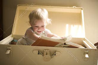 Reading a book