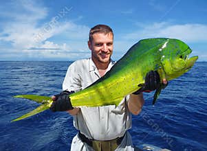 Sea fishing. Dolphin fish