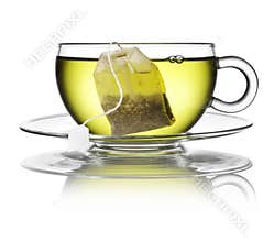 Green Herbal Tea Bag Cup
