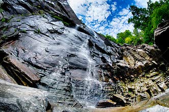 Hickory Nut Falls in Chimney Rock State Park North Carolina Unit