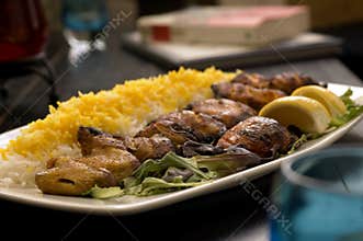 Chicken with yellow rice 2
