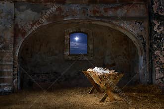Manger in Old Barn