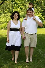 Happy couple with toddler