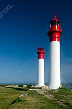 Lighthouse in a French Island (Charente, France, Europe)