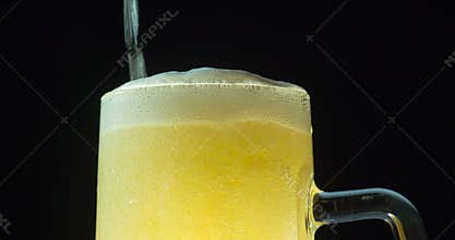 Froth on a Mug of Beer