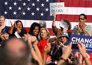 Michelle Obama and Dr. Jill Biden