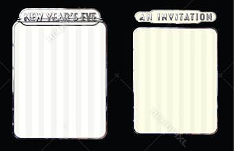 New Years Eve Party Invitation or Menu