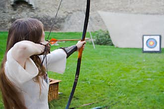 Girl bow archer