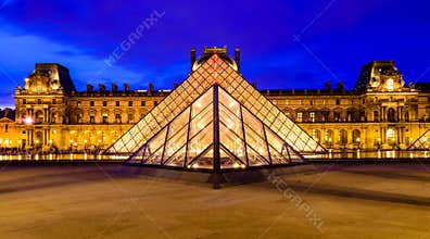Glass Pyramid of Louvre Museum