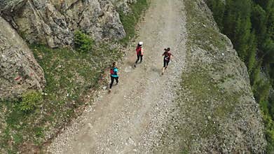 Mountain running marathon