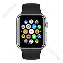 Apple Watch Sport Silver Aluminum Case with Black Sport Band