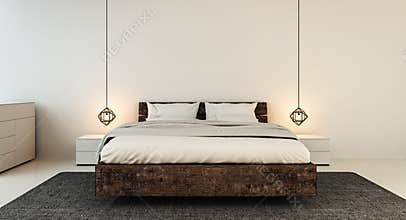 Bedroom interior for modern home and hotel bedroom