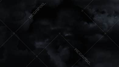 Lightning and rain In Storm Clouds. 4K. v.2.