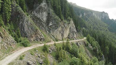 Mountain running marathon