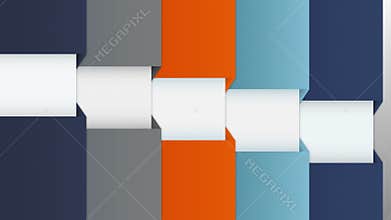 Five chapter rectangle front intro page for presentation, powerpoint template