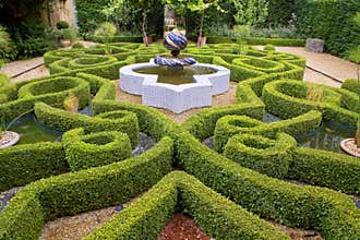 Intricate knot garden