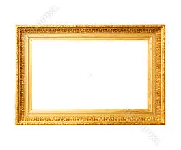 Wood gold frame