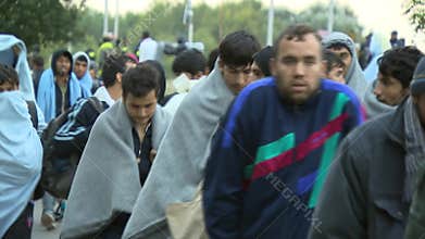 Walk in the hope of a right life-European refuges crisis