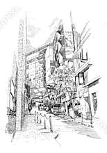Old alley of the city