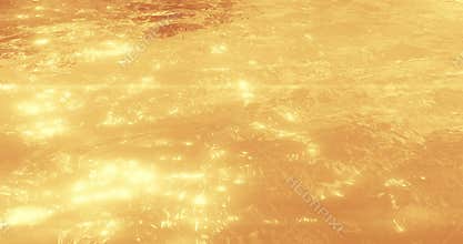 4k shiny lake water surface under sunlight,sea ocean wave,golden Waves Lingling.