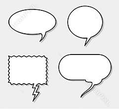 Vector Speech Balloons! Add your own text!