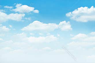 Blue sky with white clouds background