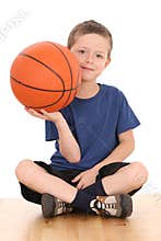 Boy with basketball