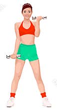 Fitness Japan girl