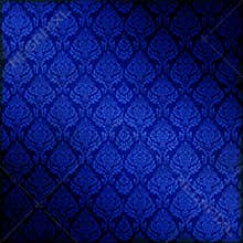 Blue Seamless Damask