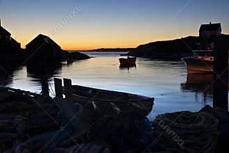Peggy's Cove at Sunset