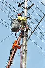 Electrical worker